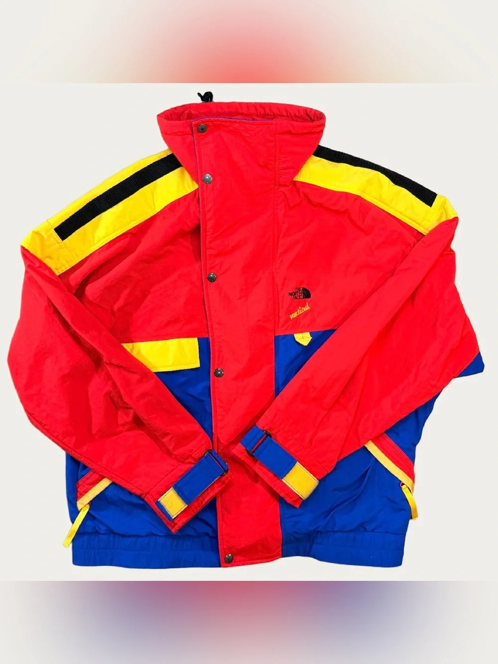 Vintage 90s The North Face Vertical Gore Tex Men's Colour Block Jacket Size M/L